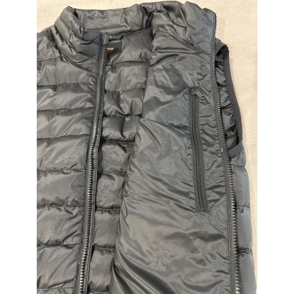 Quince Black Goose Down Puffer Vest Unisex Large Lightweight Quilted Gorpcore